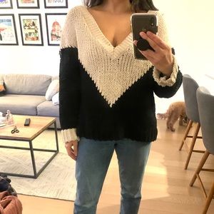 Deep V sweater